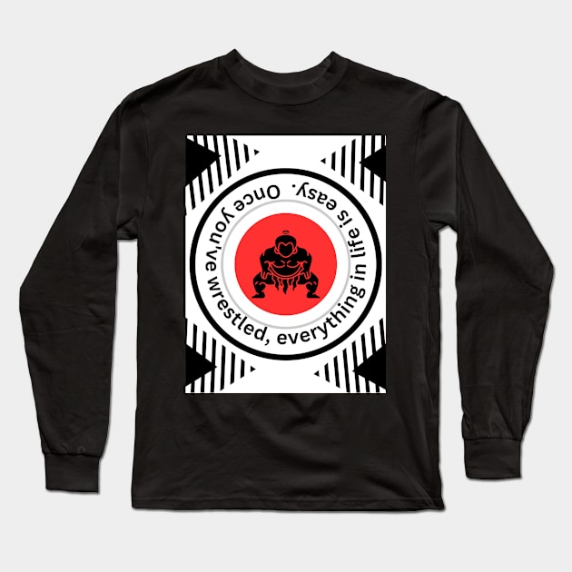 wrestling Long Sleeve T-Shirt by Ayesha